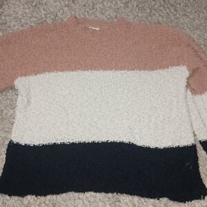 Women's Cotton Bleu Cropped Sweater Size 3x Color Black White Winter Warm...